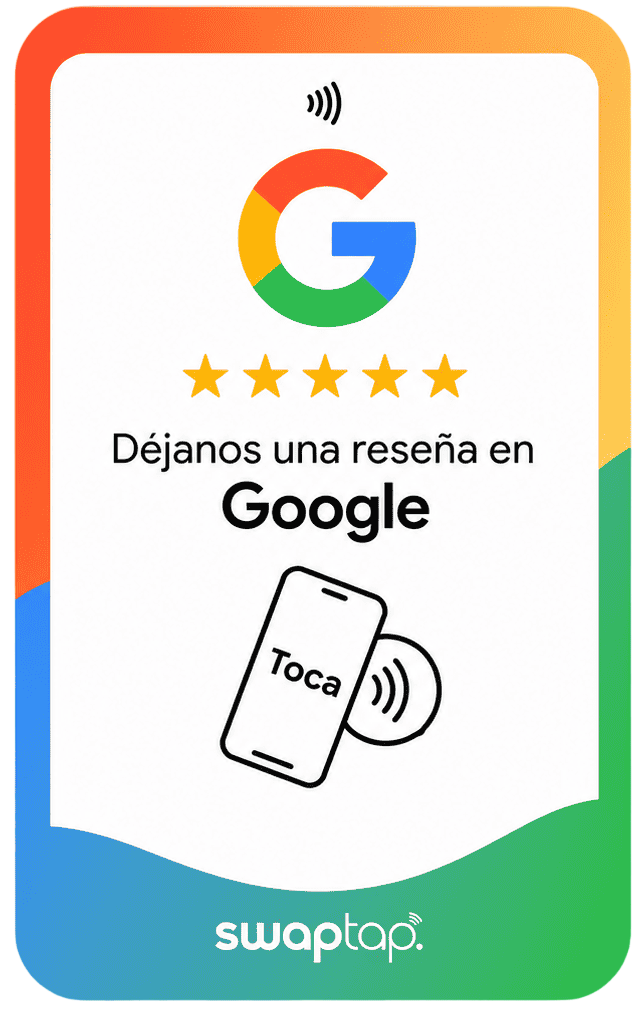 SwapTap Google review NFC card