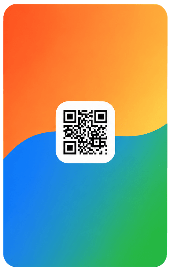 SwapTap place card with QR code